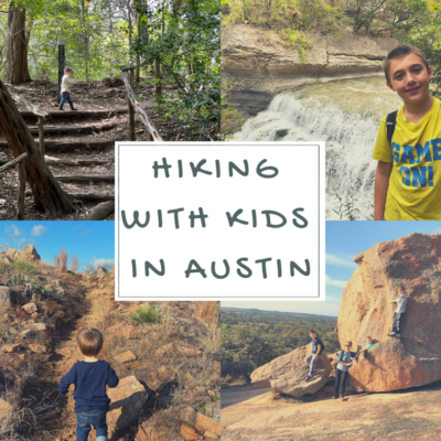 hiking with kids in austin