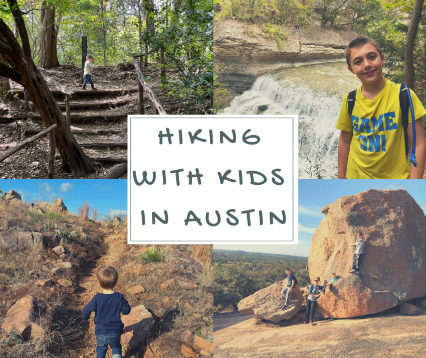 hiking with kids in austin