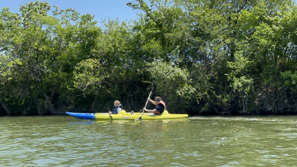 kayaking at brushy creek lake park