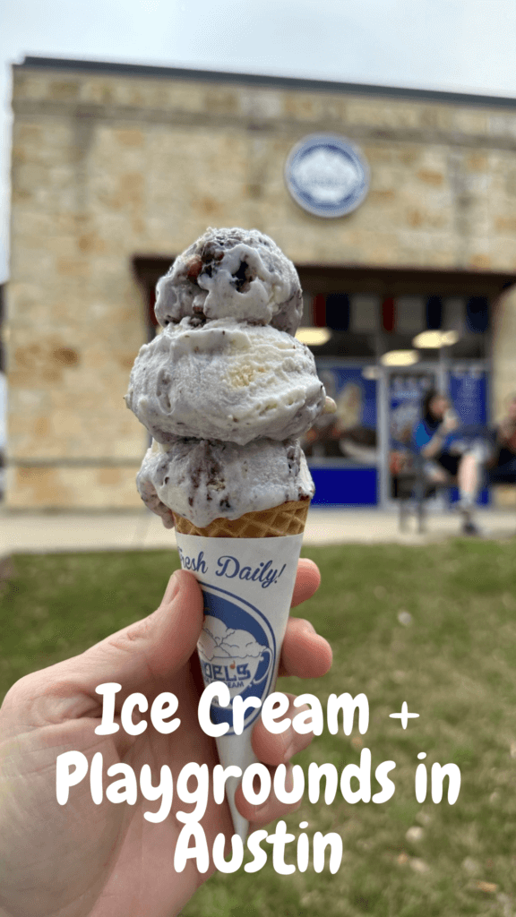 austin ice cream spots with playgrounds