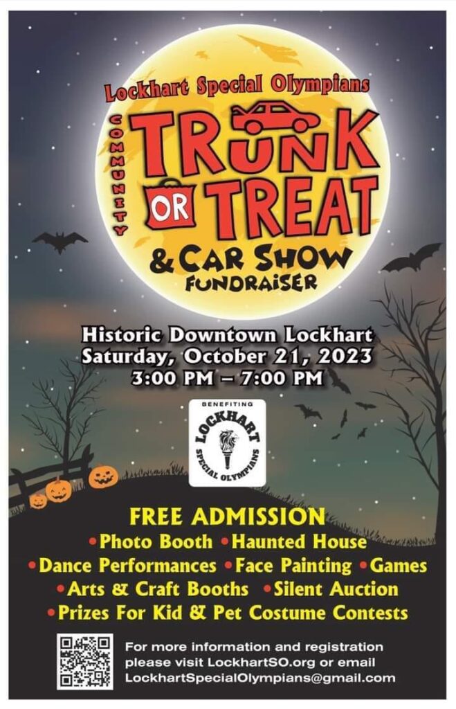 Lockhart Special Olympics Trunk-or-Treat & Car Show - Austin Fun for Kids