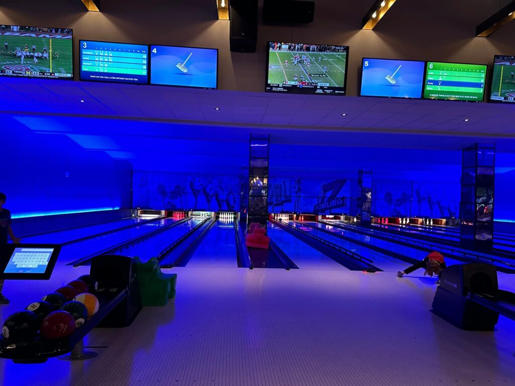 bowling at B-Lux inside kalahari