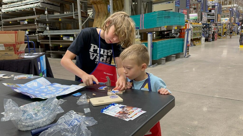 Free Kids DIY Workshop at Lowe's and Home Depot