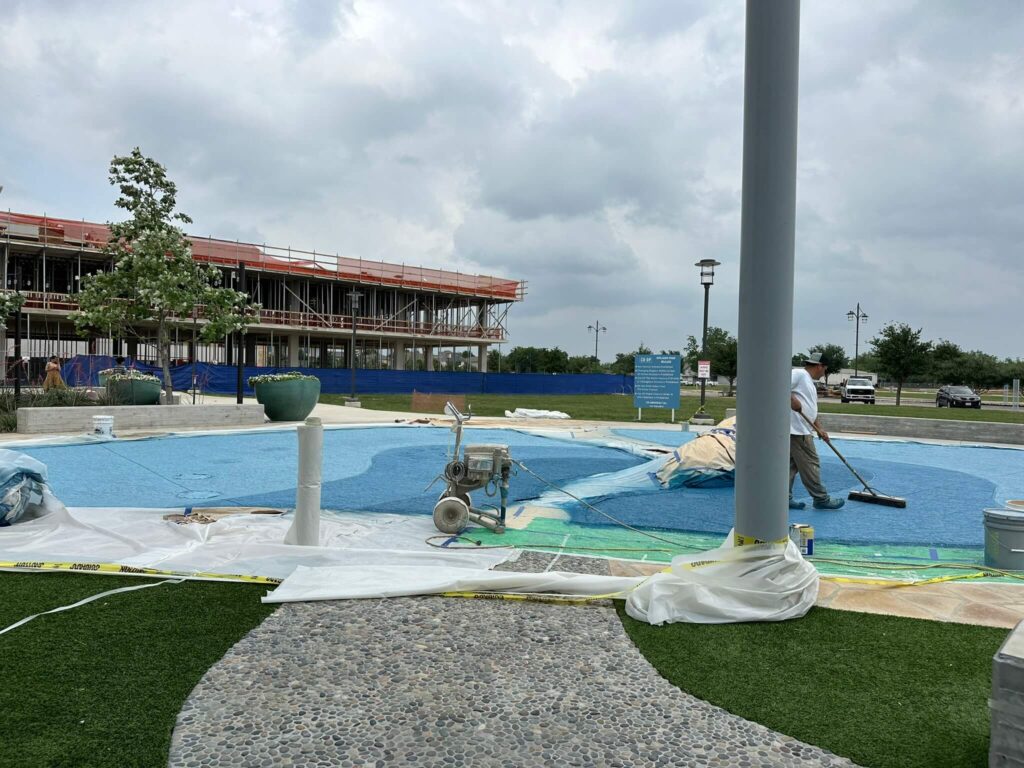 hippo splash pad in hutto co-op district