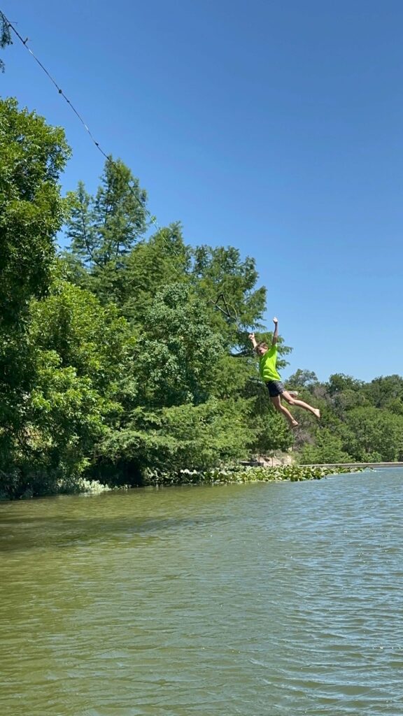 the rope swing at louise hays park