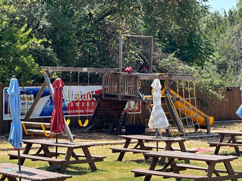 lake travis biergarten playground