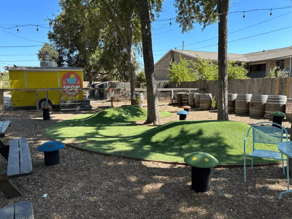 Play area at Batch Craft Beer & Kolaches