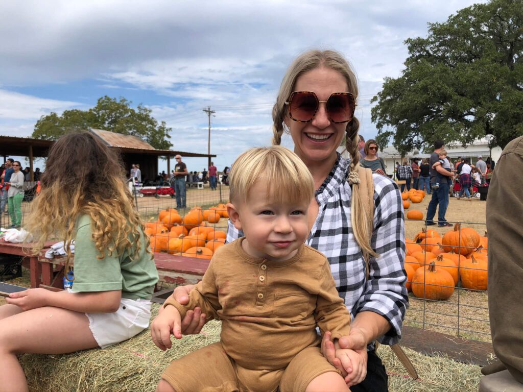 hay ride at sweet berry farm