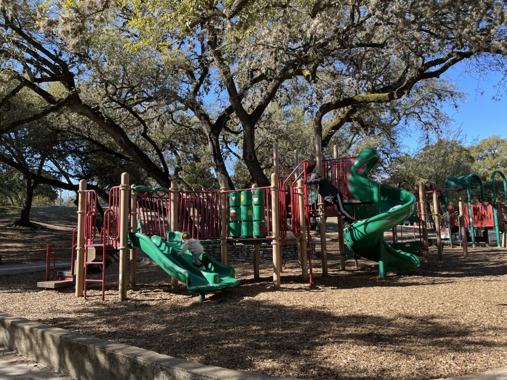 shade at little stacy park in austin