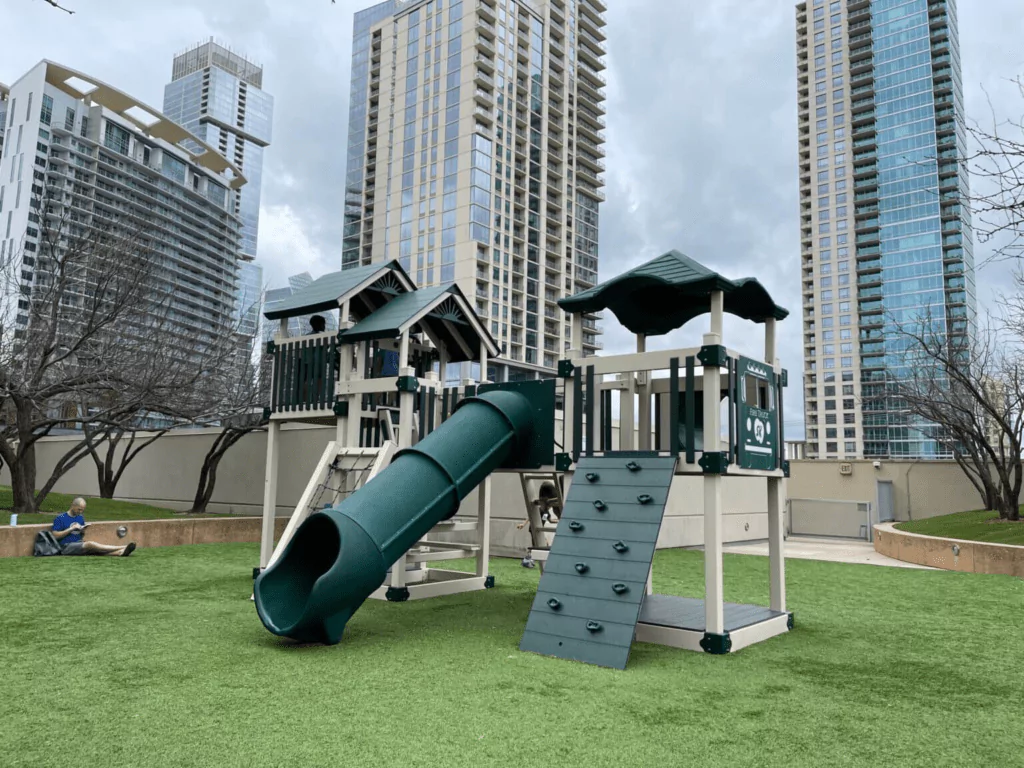 Rooftop of Whole Foods North Lamar downtown Austin playground