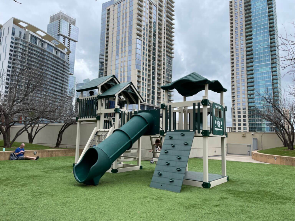 rooftop of whole foods north lamar downtown austin playground