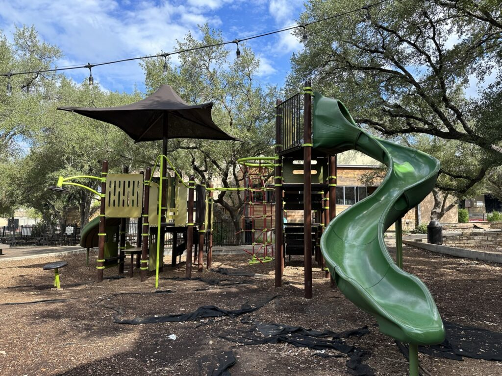 austin restaurants with outdoor playground flores and oasthouse