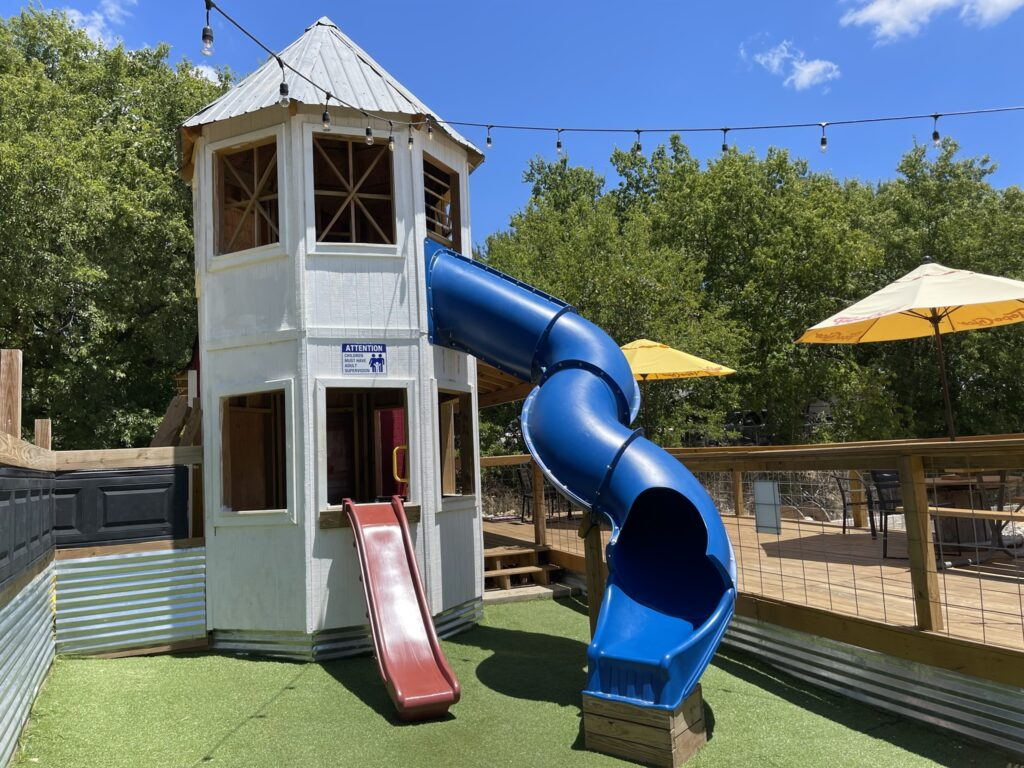 the hive south austin restaurant with outdoor playground