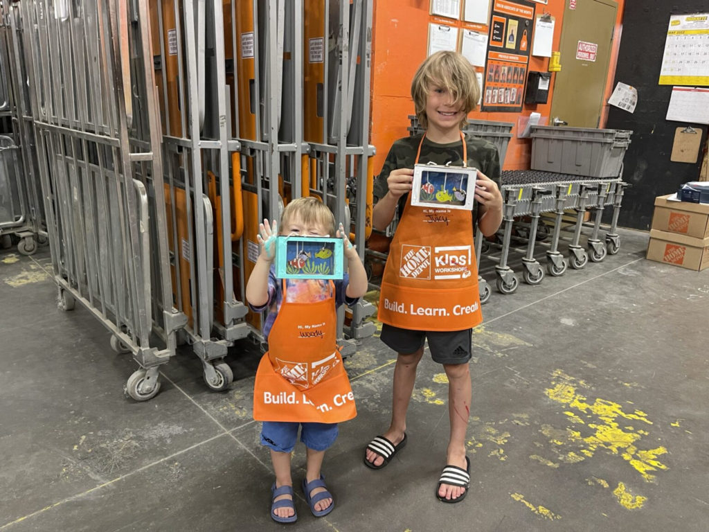 home depot kids DIY workshop