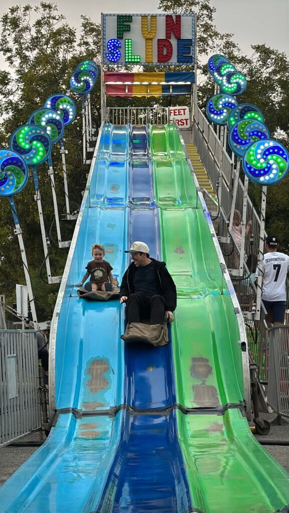 the fun slide at wurstfest