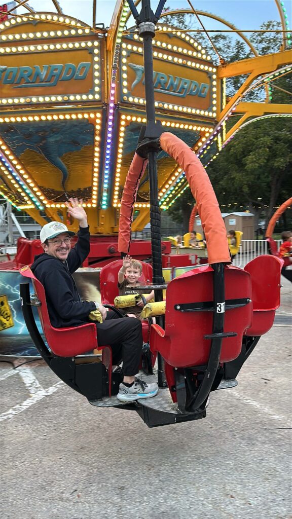 riding the tornado at wurstfest