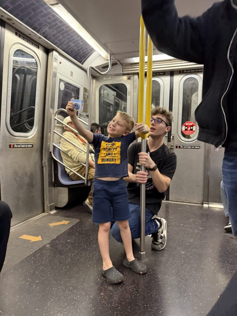 riding the subway in new york