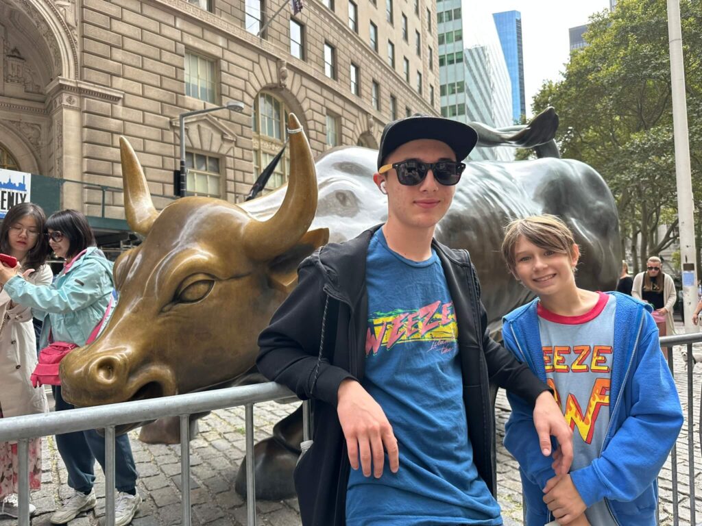 the charging bull on wall street