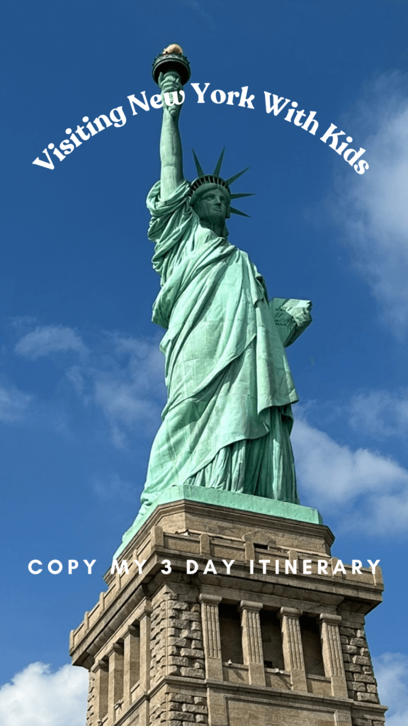 visiting new york with kids- copy my 3 day itinerary