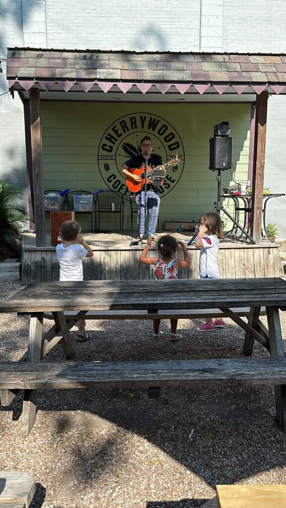 free live kids music at cherrywood coffeehouse on sundays