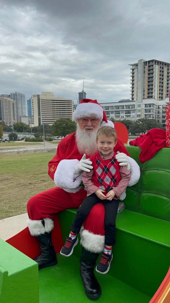 santa on the terrace long center