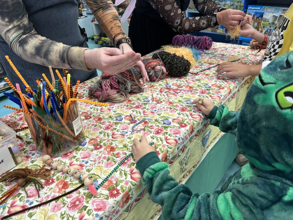 making fairies at the fairy tea party at terra toys