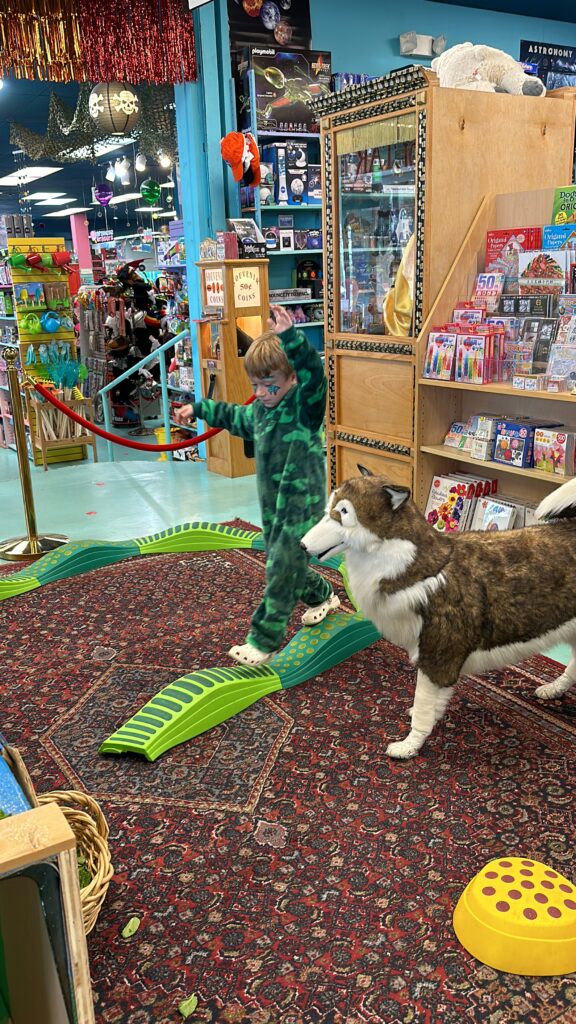 Obstacle course at the Fairy Tea Party at Terra Toys