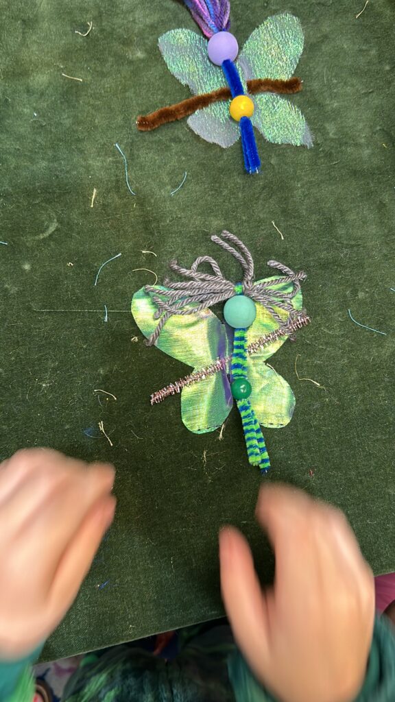 Making a fairy at the Fairy Tea Party at Terra Toys