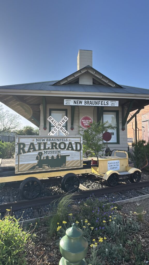 Model train display at New Braunfels Railroad Museum