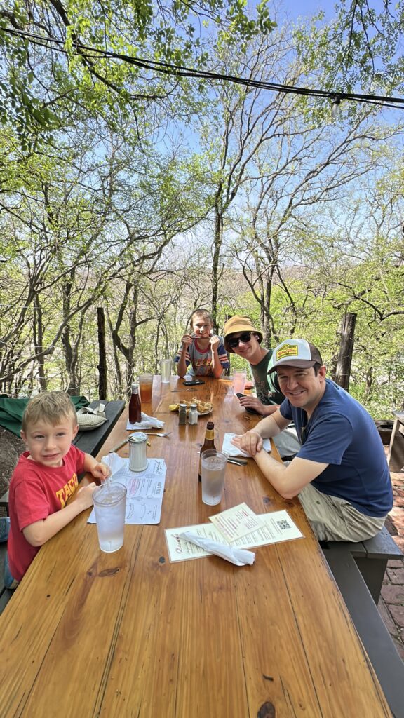 lunch at the Gristmill